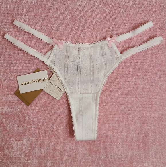 Free People Wild Lovers Cheeky Coquette Panty Sm - Picture 1 of 6
